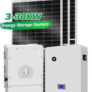 JST-HU454 3 phase OFF Grid Hybrid Solar Power System with Stackable Battery Storage