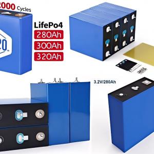 JST0708 12,000 cycle life 3.2V 280Ah 300Ah 310Ah 320Ah lifepo4 Ltihium Ion cell home solar storage 48V battery pack